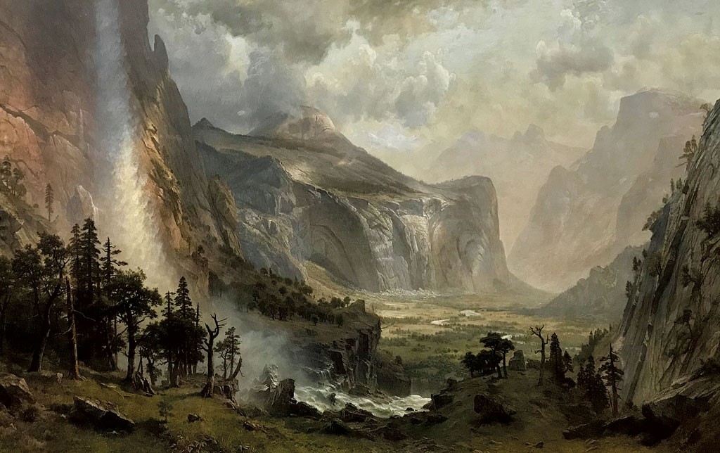 "The Domes of Yosemite" by Albert Bierstadt - COURTESY OF ST. JOHNSBURY ATHENAEUM