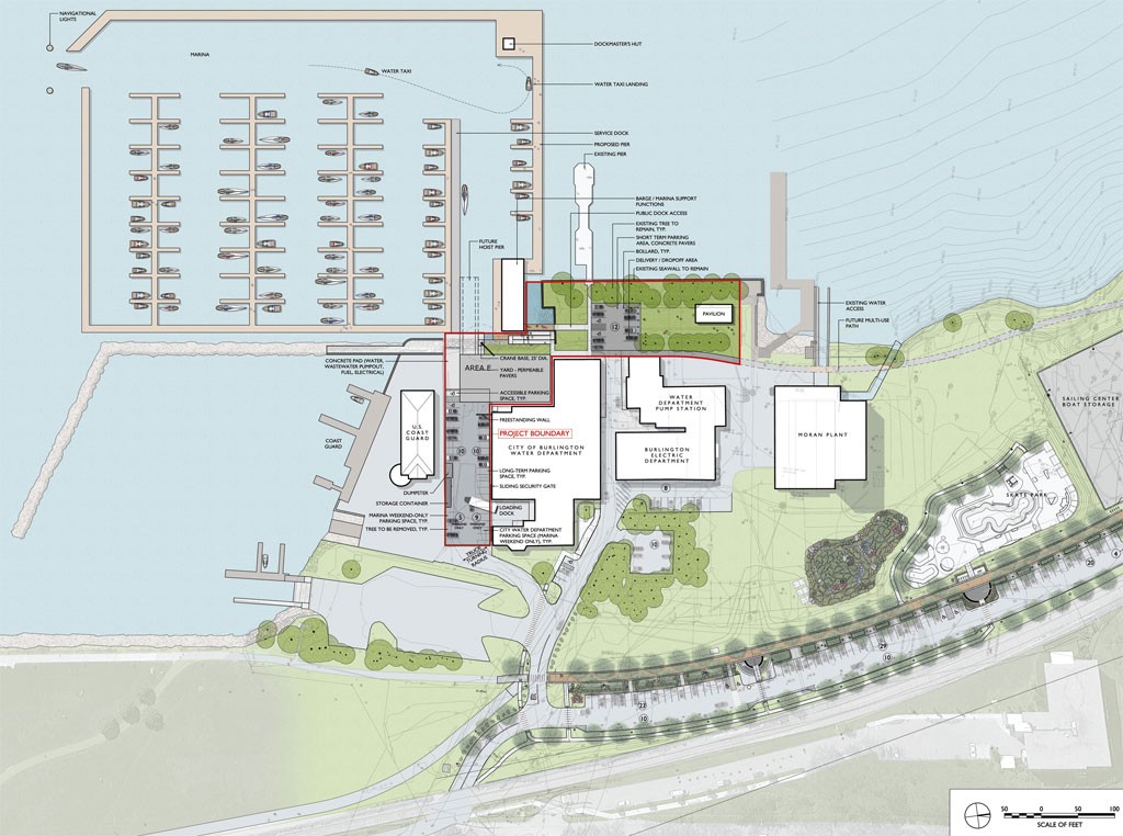 A rendering of Burlington Harbor Marina Phase 1 - COURTESY OF WAGNER HODGSON LANDSCAPE ARCHITECTURE