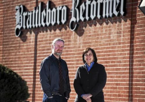 Former Brattleboro Reformer executive editor Tom D'Errico, left, was laid off last week. A position held by former Reformer and Bennington Banner managing editor Michelle Karas, right, won't be filled. - BRATTLEBORO REFORMER
