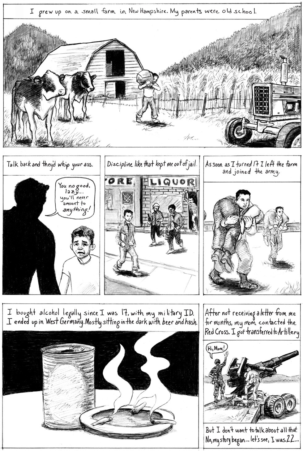 Excerpted from Kelly Swann and J.D. Lunt's comic