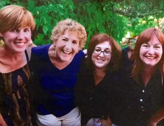 Penelope Carlisle (second from left) with her daughters Leda, Mima and Sama