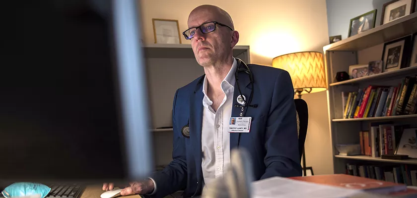 Tim Lahey, MD, an infectious disease doctor and professor of medicine at the University of Vermont’s Larner School of Medicine and the University of Vermont Medical Center - UVM HEALTH NETWORK