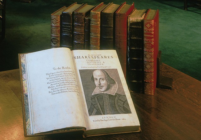 The First Folio of 36 Shakespeare plays, at Middlebury College Museum of Art in February - COURTESY OF MIDDLEBURY COLLEGE