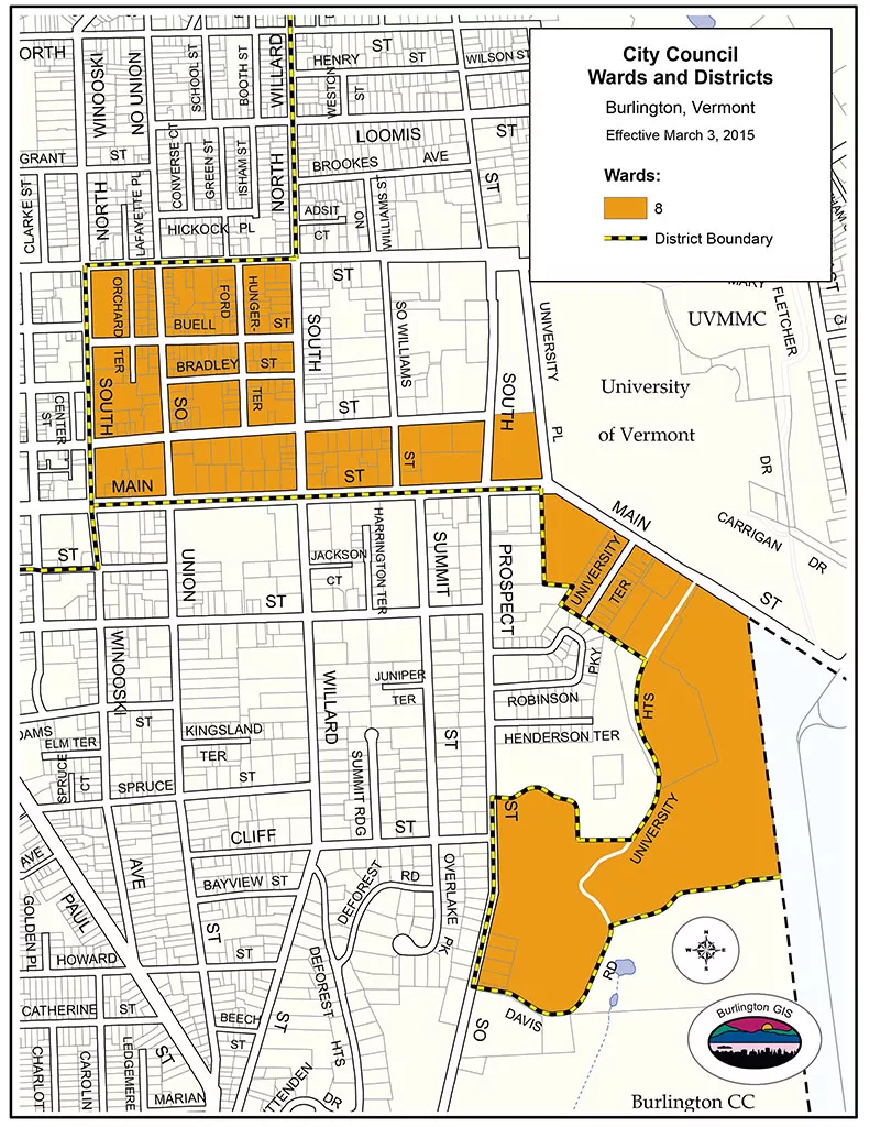 Control of the Burlington City Council Likely Hinges on One Race Ward