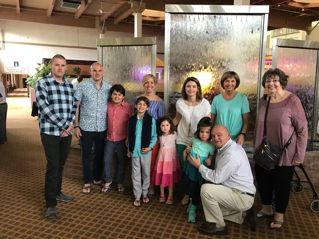 Connie Marshall (far right) and family - COURTESY
