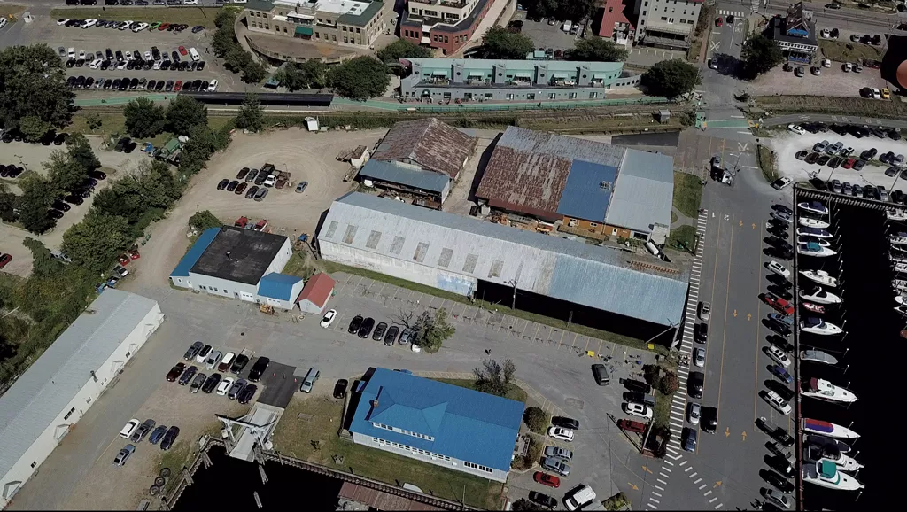 Aerial view of the wall at 1 King Street - COURTESY OF DAN MONTANARI