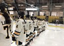 Cheering on UVM Women's Hockey Team