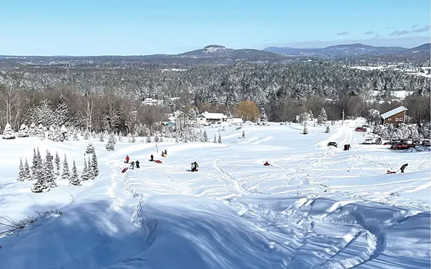 Getting in the Groove of Snow Tubing at Sharp Park in Milton - Vimarsana News