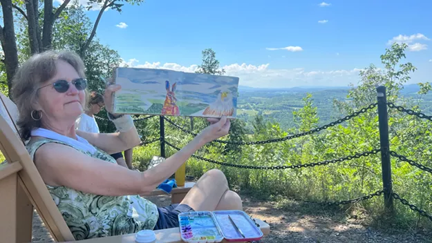 Stuck in Vermont: Essex Art League's Plein Air Painters Visit Mount Philo | Stuck in Vermont | Seven Days - Vimarsana News