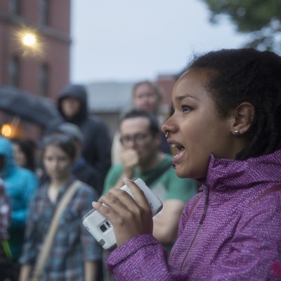 Photos: A Burlington Vigil and Protest for Alton Sterling and Philando Castile