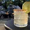 Palomaniac cocktail on the patio at Main + Mountain Bar &amp; Motel