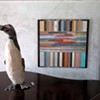 "Great Auk" by Gail Boyajian (left), and "Flow Thru" by Duncan Johnson