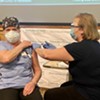 Cindy Wamsganz becomes the first to receive a COVID-19 vaccine in Vermont