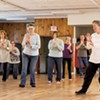 A tai chi class at the Heineberg Senior Center in Burlington