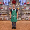 Adam Monette on the set of Food Network's "Holiday Baking Championship" Adam Monette on the set of Food Network's "Holiday Baking Championship"