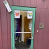 The Pride Center door