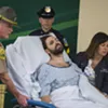 Steven Bourgoin is wheeled into his arraignment at the UVM Medical Center Friday morning. Steven Bourgoin is wheeled into his arraignment at the UVM Medical Center Friday morning.