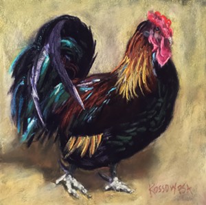 "Chaz's Rooster" by Cristine Kossow - Uploaded by sparrowartsupply.com