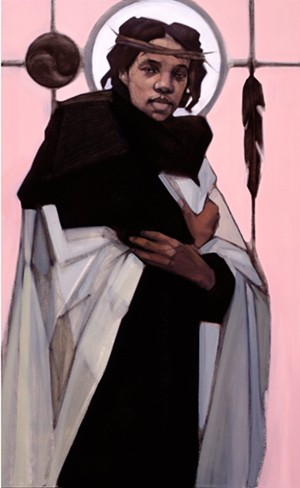COURTESY OF WAITSFIELD VILLAGE MEETING HOUSE - "Jesus of the People" by Janet McKenzie