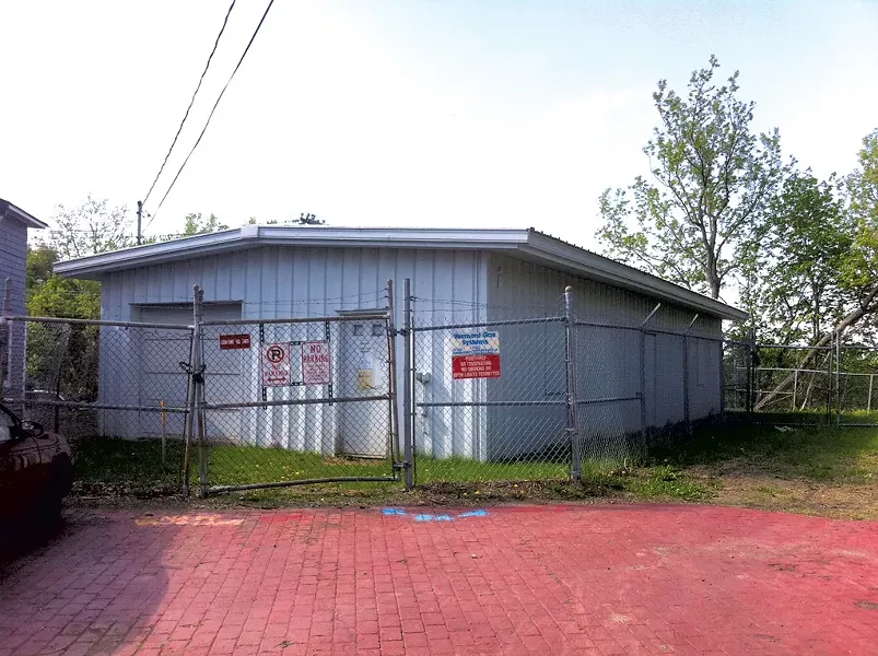 Vermont Gas gate station in Convent Square - COURTESY OF KATHRYN FLAGG