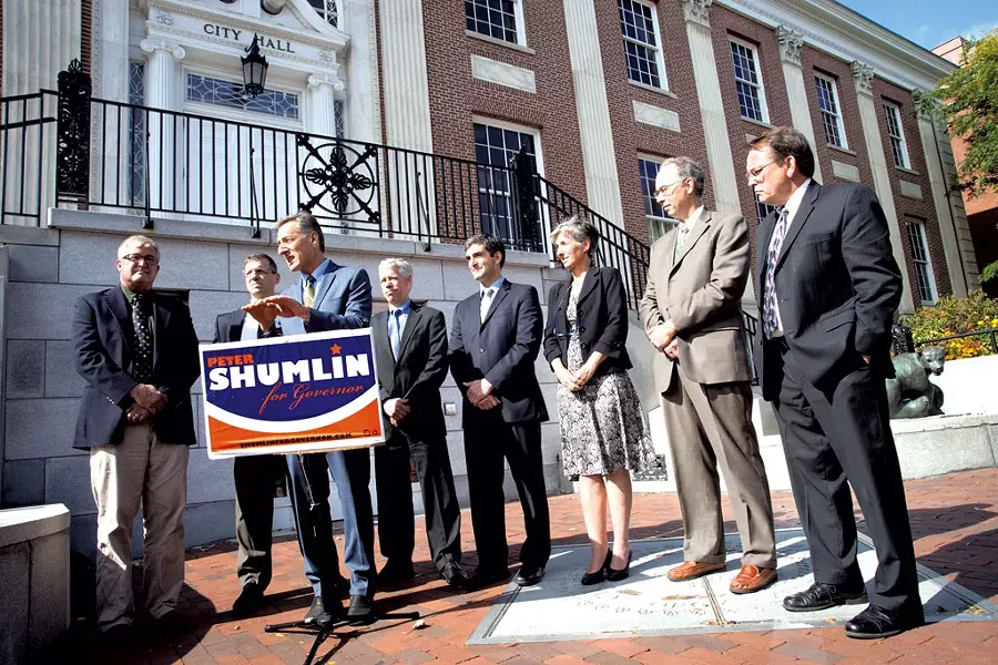 Vermont's mayors endorse Shumlin at Burlington City Hall