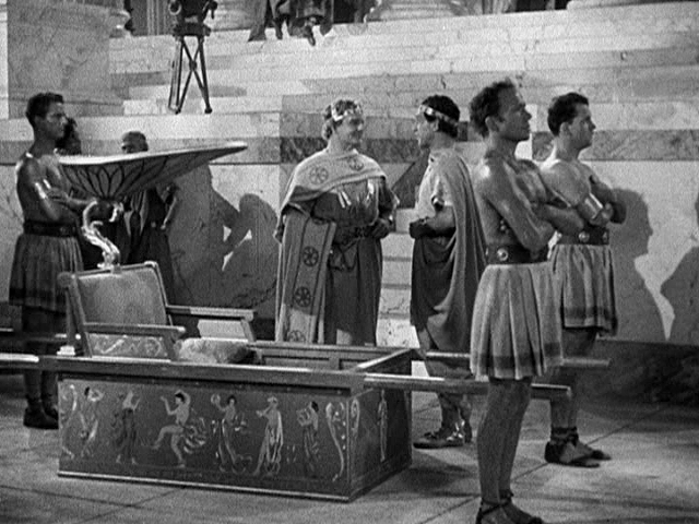 When visiting scenic Pompeii, I always travel by palanquin. - WARNER BROS. PICTURES