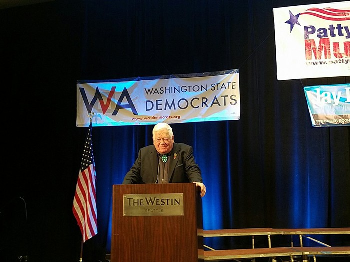 Congressman Joe McDermott of District 7. Pramila Jayapal and Brady Piñero Walkinshaw are currently fighting tooth and nail for the seat.