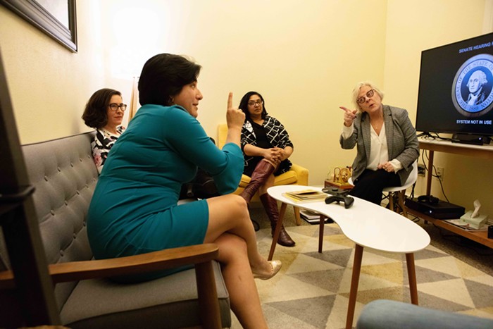 Talking shop with Sens Emily Randall, Liz Lovelett, Mona Das, and Claire Wilson. Talking shop with Sens Emily Randall, Liz Lovelett, Mona Das, and Claire Wilson.