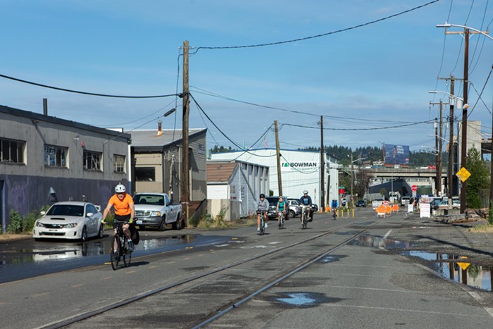 These train tracks are causing problems for more than just bicycle tires. These train tracks are causing problems for more than just bicycle tires.