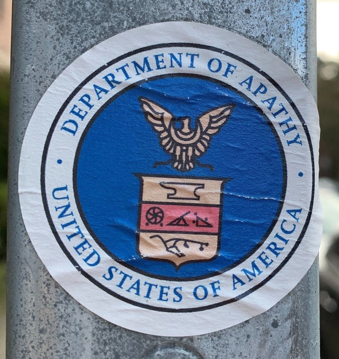 Feeling apathetic about this sticker. Feeling apathetic about this sticker.