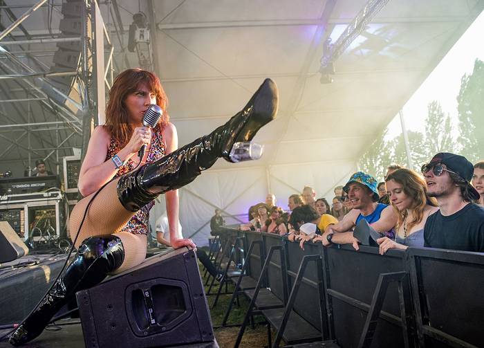 Molly Sides performing with Thunderpussy at a music festival. Obviously music festivals are one of the worst-hurt industries in this crisis. Molly Sides performing with Thunderpussy at a music festival. Obviously music festivals are one of the worst-hurt industries in this crisis.