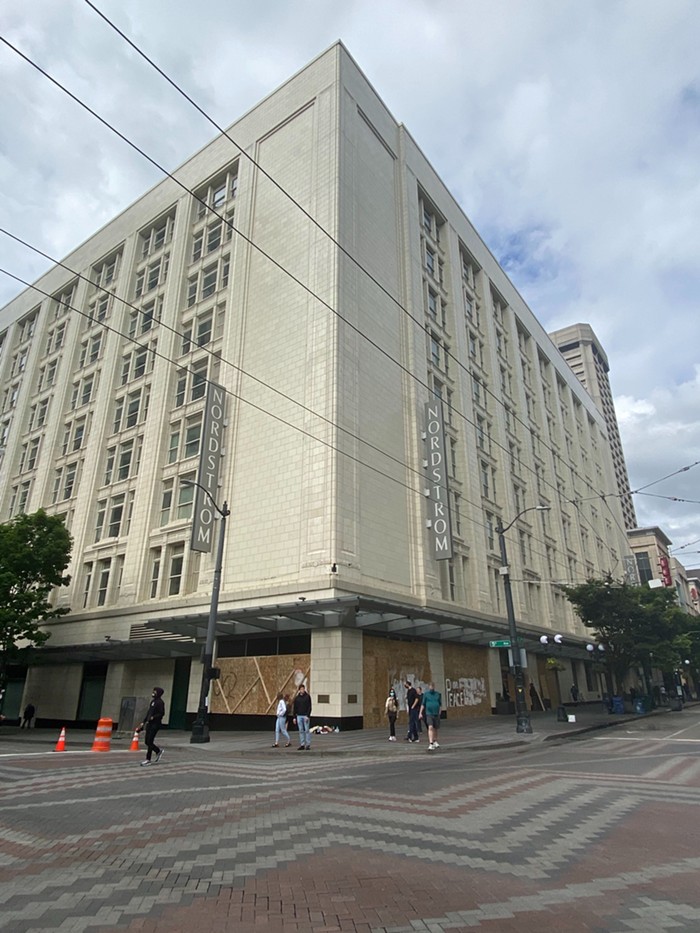 Nordstrom around 4:00 p.m.