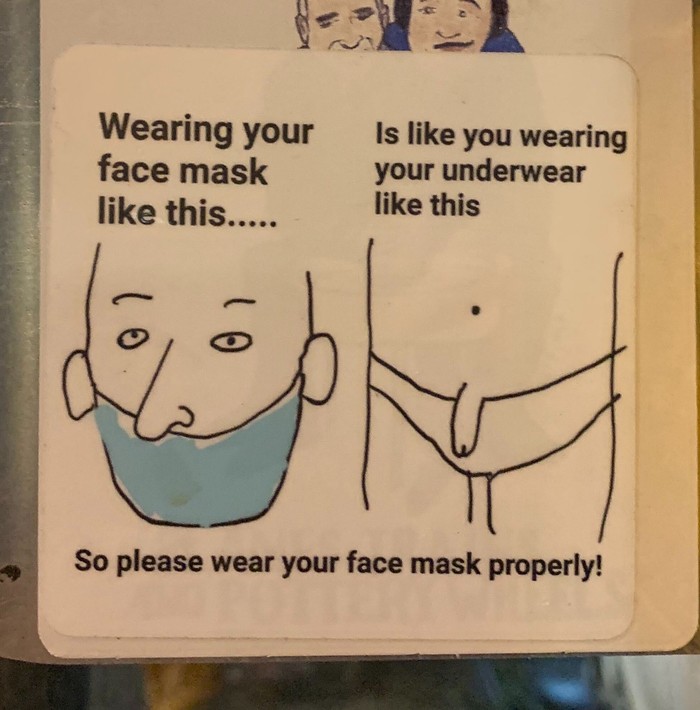 Keep Your Nose Inside Your Face Mask Please Slog The Stranger
