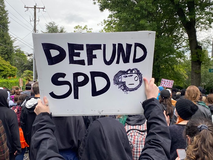 A sign from the Black youth-led Engage march to Madison Park. A sign from the Black youth-led Engage march to Madison Park.