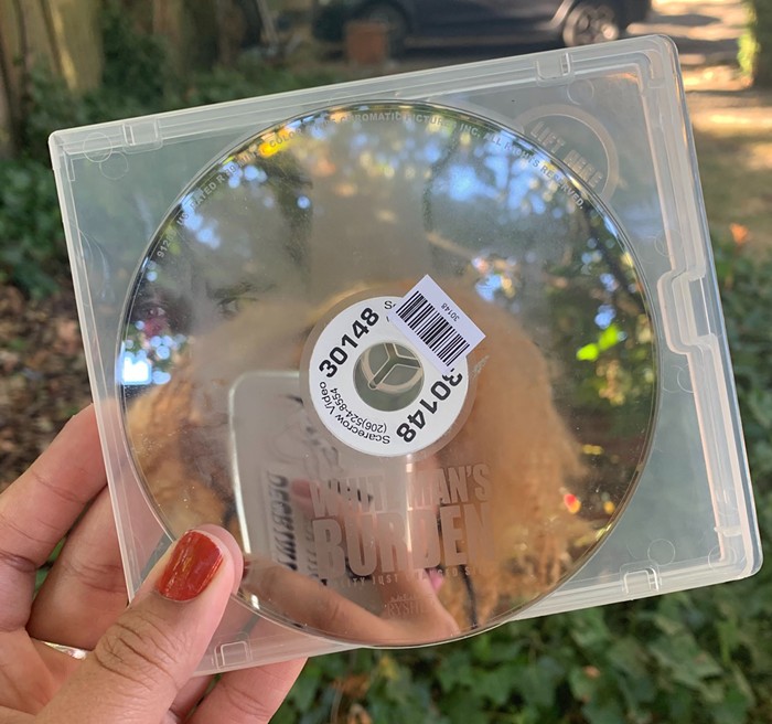 A DVD out in nature.