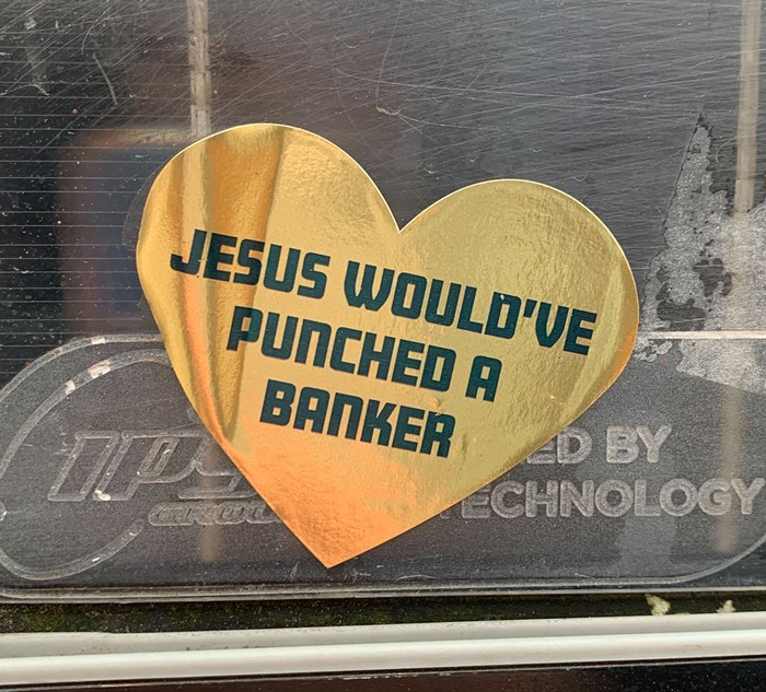 Seattle Sticker Patrol: WWJD? - Vimarsana News