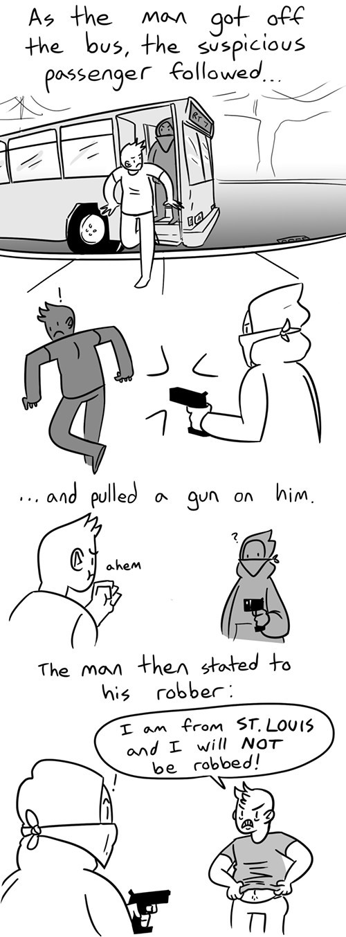 Police Reports Illustrated: Followed Off the Bus by a Suspicious Man ...
