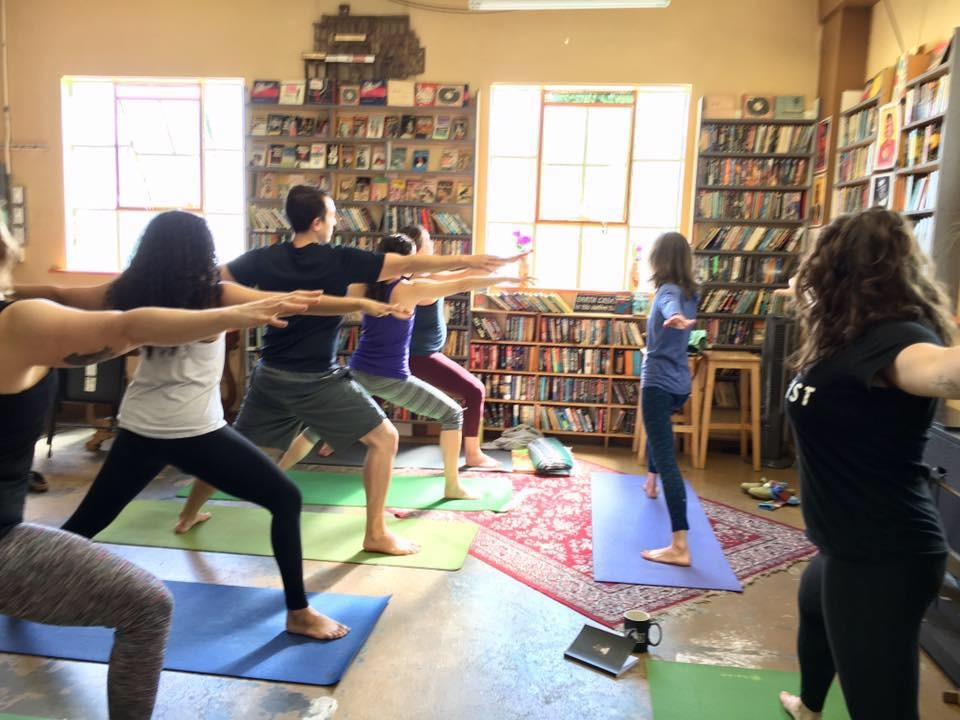 Donation Based Yoga At Couth Buzzard Books Espresso Buono Cafe In