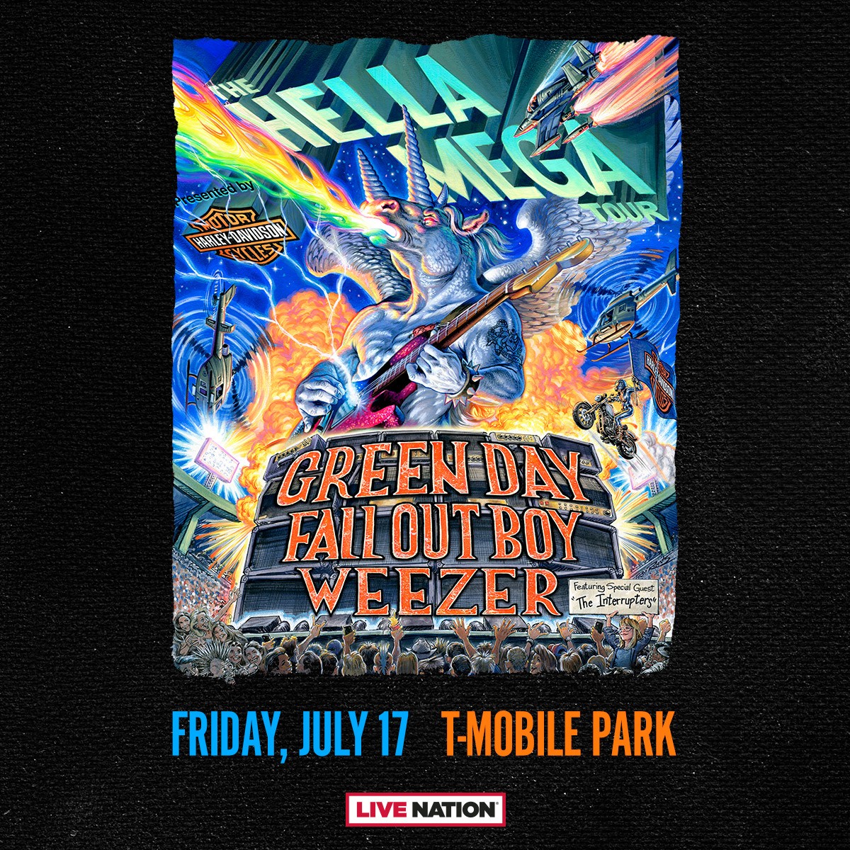 Green Day, Fall Out Boy, Weezer at TMobile Park in Seattle, WA on Fri