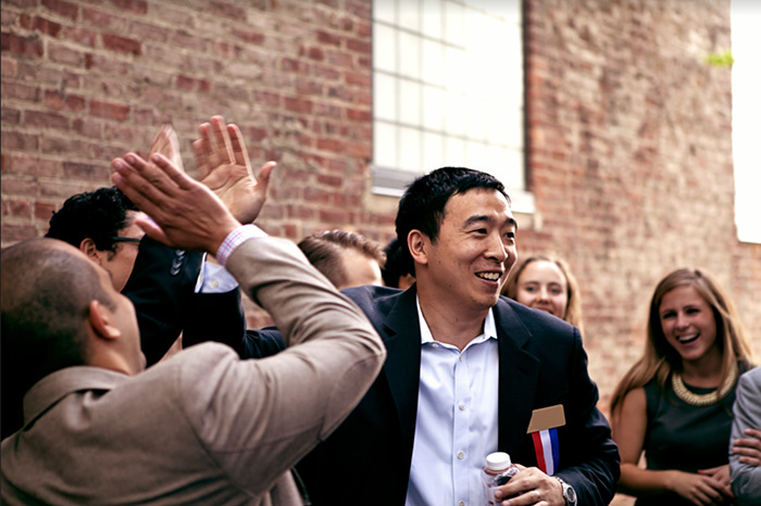 Andrew Yang announced that he is suspending his campaign on Tuesday.
