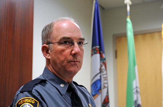Henrico County Police Chief Douglas A. Middleton says he didn't realize how many prostitutes were victims of human trafficking. "The only way they can get out of it sometimes is by us arresting them," he says. "Once they've been arrested, we can get them services." - SCOTT ELMQUIST