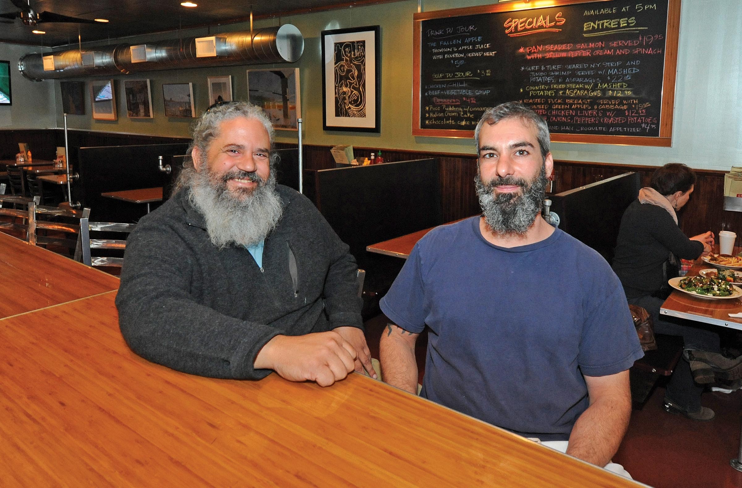 Manny Mendez and Chris DiLauro may not have appeared in “Lincoln,” but they're featured players at their new restaurant C&M Galley Kitchen in Stratford Hills. - SCOTT ELMQUIST