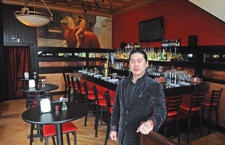 Sunny Zhao, shown on the first floor of Fanhouse earlier this year, is taking out the bar he added there.