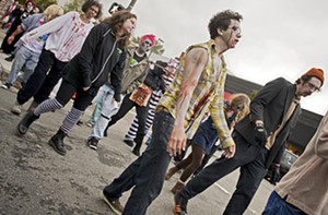 The Richmond Zombie Walk invades Carytown. - ASH DANIEL