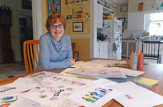 Janet Scagnelli, who now lives in Richmond, did the show’s ink and color work. - SCOTT ELMQUIST