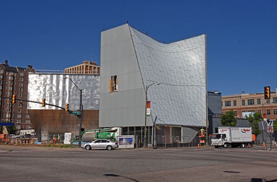 VCU's new Institute For Contemporary Art is still under construction. - SCOTT ELMQUIST