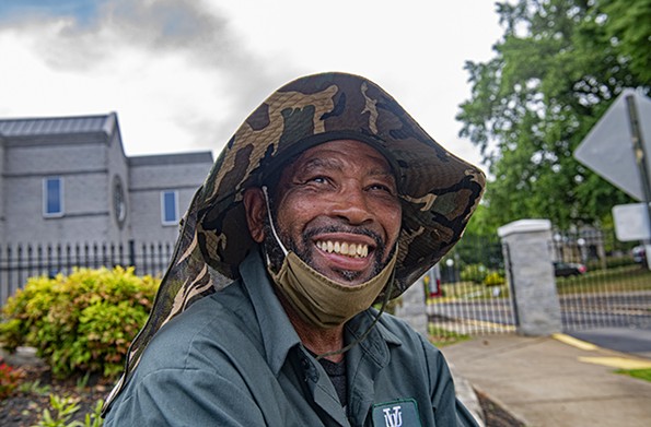 Sherwood Jasper was connected through Blessing Warriors to stable landscaping work with Virginia Union University. - SCOTT ELMQUIST