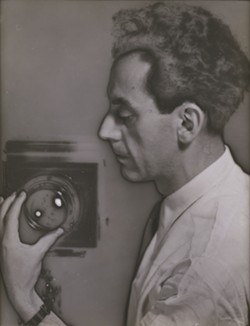"Self-Portrait with Camera," 1930, Man Ray (American, 1890–1976), solarized gelatin silver print. The Jewish Museum, New York, Photography Acquisitions Committee Fund, Horace W. Goldsmith Fund, and Judith and Jack Stern Gift, 2004-16 © Man Ray 2015 Trust/Artists Rights Society (ARS), NY/ADAGP, Paris 2021.