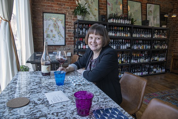 Celladora Wines owner Megan Hopkins opened her shop this January at 111b N. Lombardy.