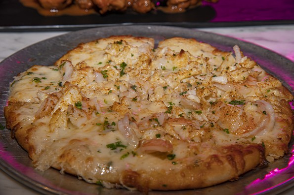 Mommiana’s Chesapeake Crab pizza. - SCOTT ELMQUIST
